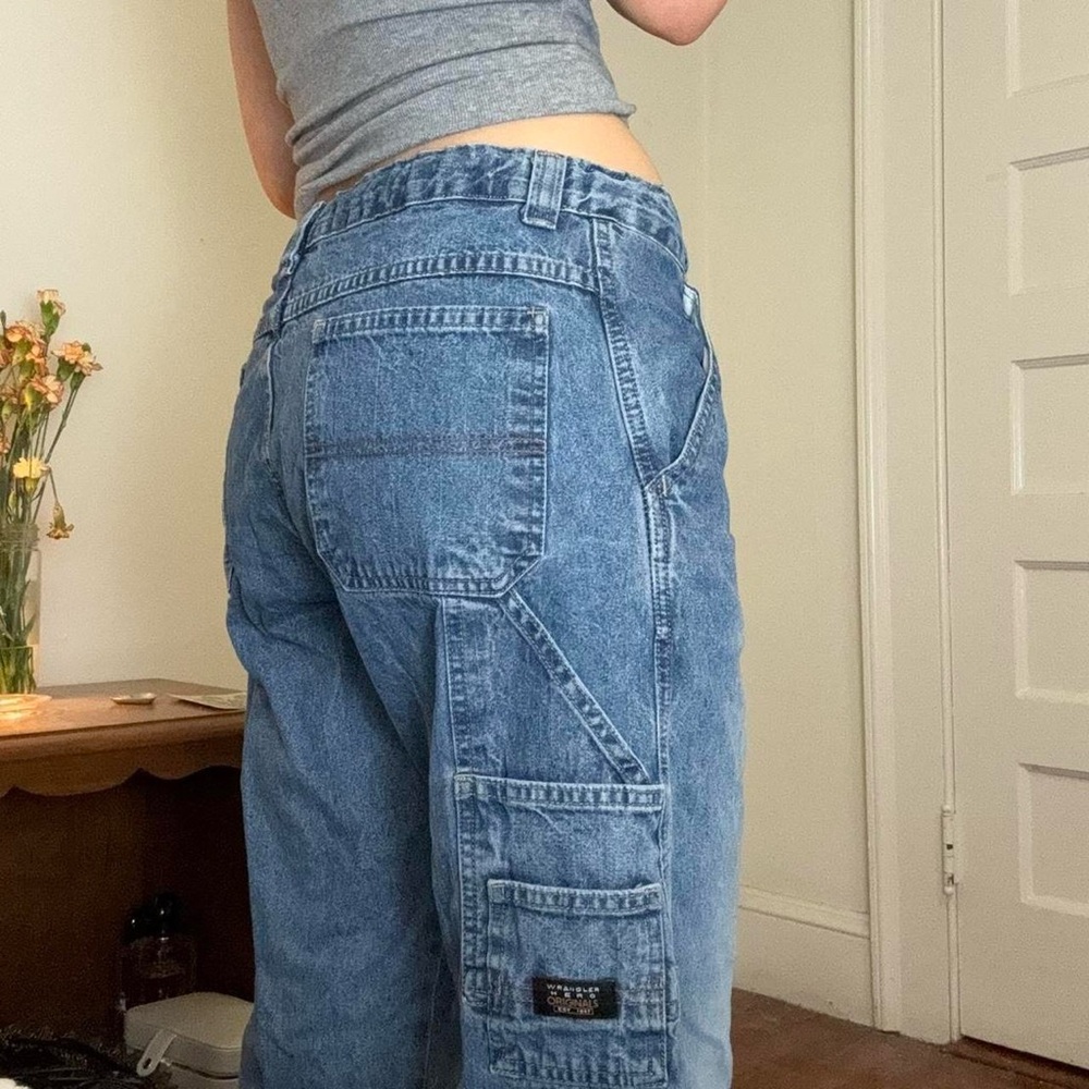 Wrangler 90s baggy cargo pants size 29”